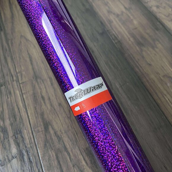 Purple Holographic Adhesive Vinyl - Picture 1 of 6